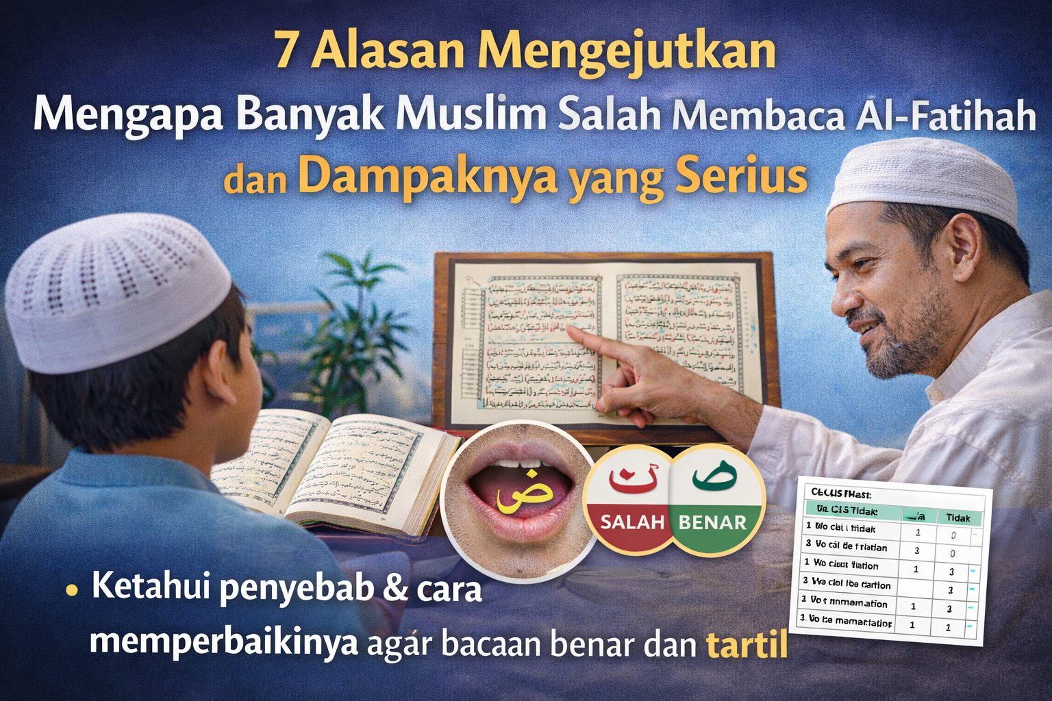 7 Alasan Mengejutkan Mengapa Banyak Muslim Salah Membaca Al-Fatihah