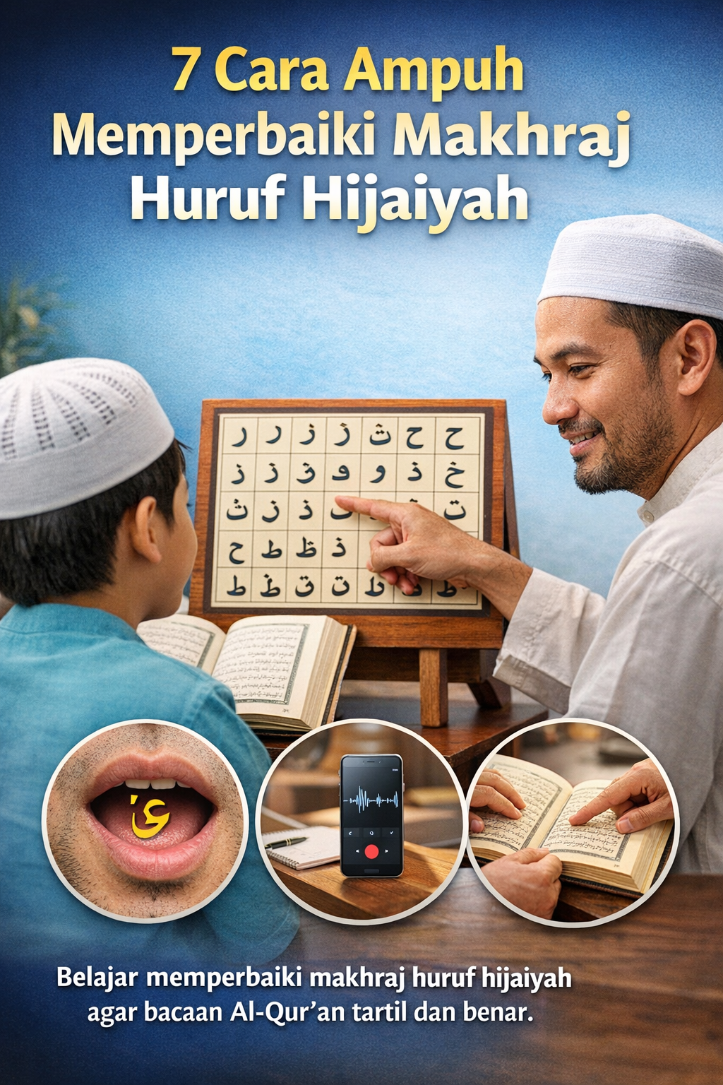 7 Cara Ampuh Memperbaiki Makhraj Huruf Hijaiyah