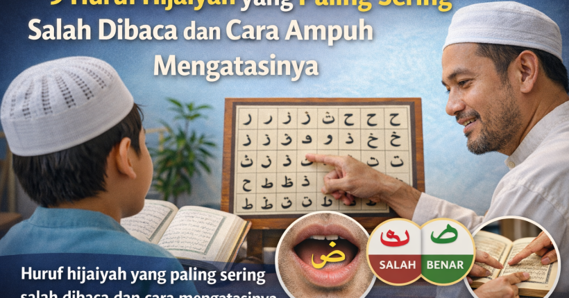 9 Huruf Hijaiyah yang Paling Sering Salah Dibaca dan Cara Ampuh Mengatasinya