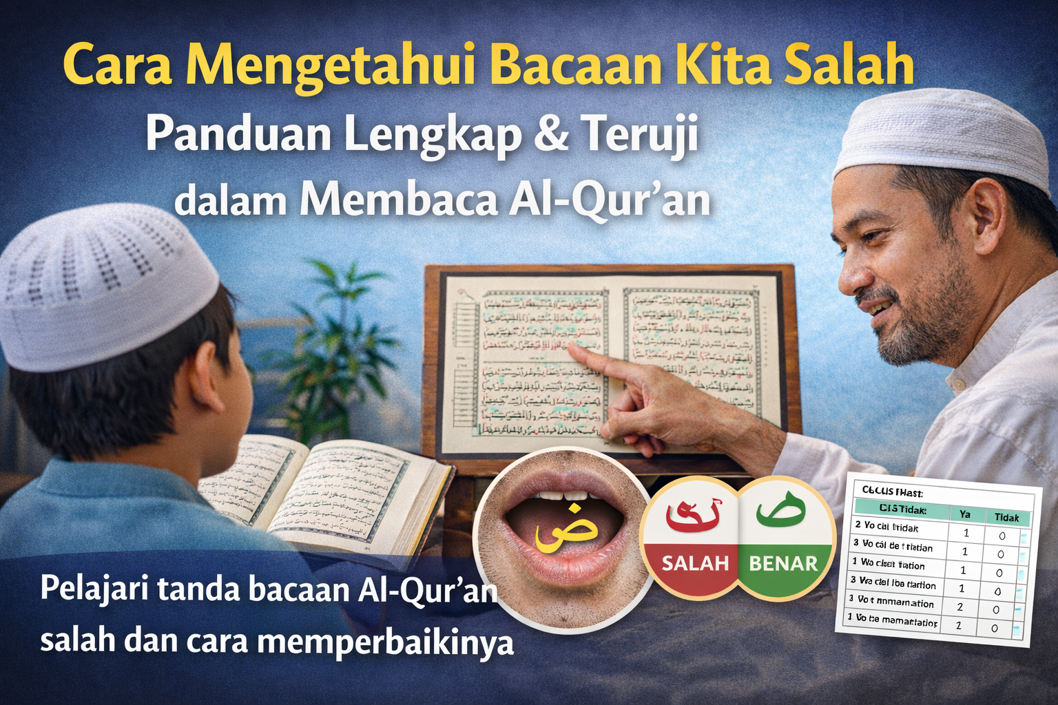 Cara Mengetahui Bacaan Kita Salah